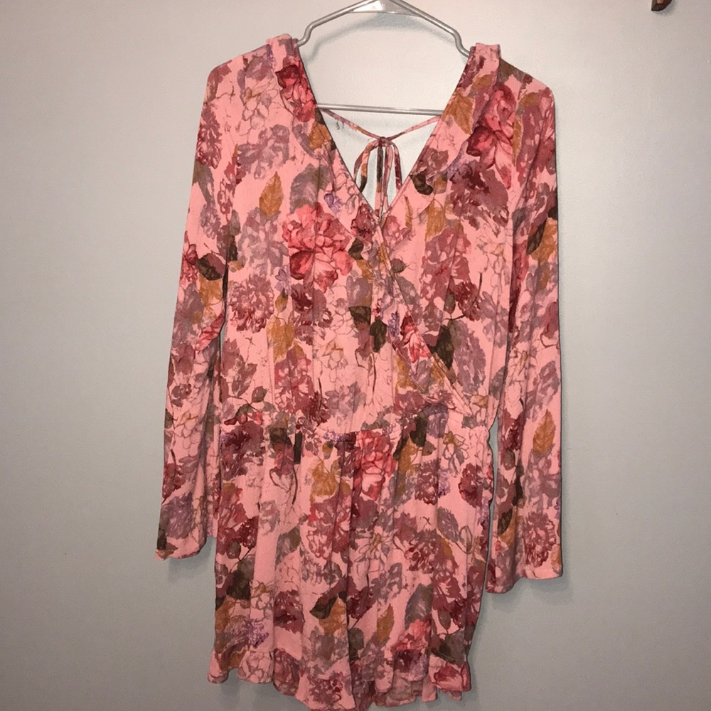 Mossimo Supply Co. Ruffled Floral Romper